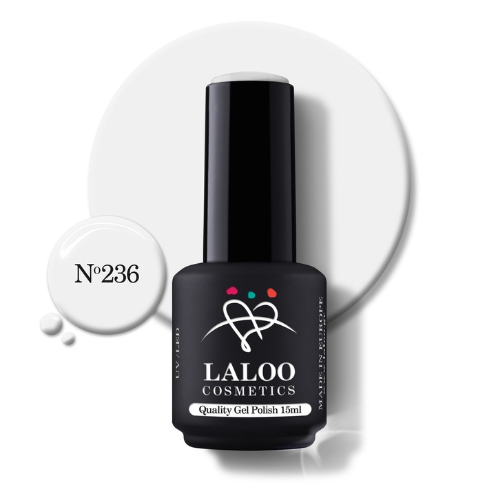 Oja semi-permanenta 236 milky White French Laloo 15ml