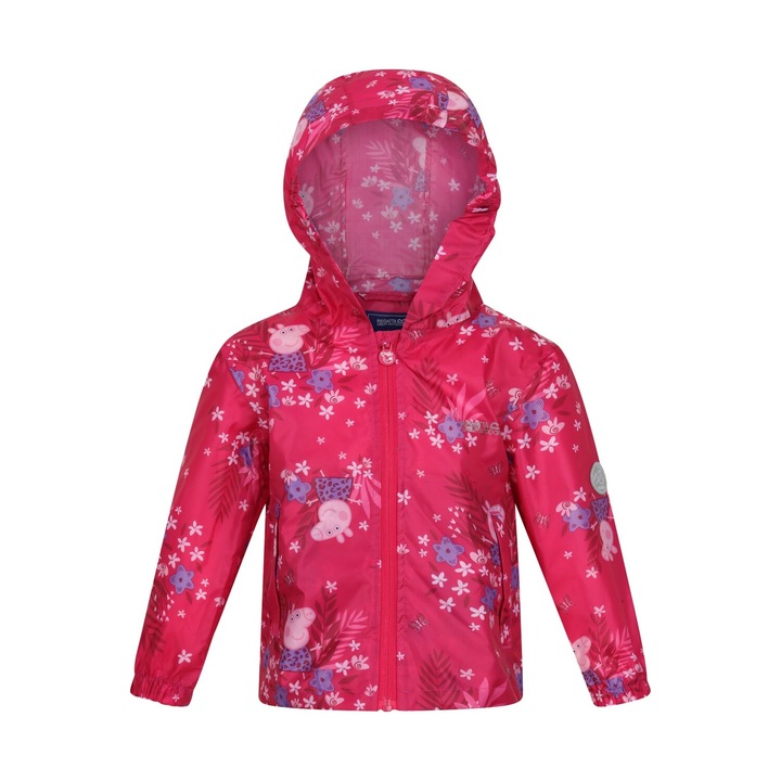 Regatta gyermek vízálló kabát, Fusion Pink, Grenadine rózsaszín