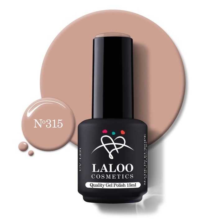 Oja semi-permanenta 315 Cream Nude Laloo 15ml