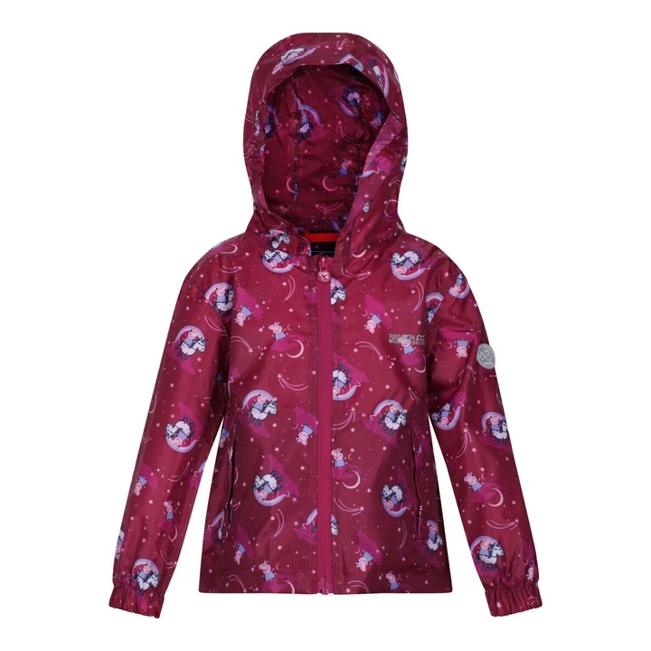 Regatta gyermek vízálló kabát, Raspberry Radiance, Világosbordó