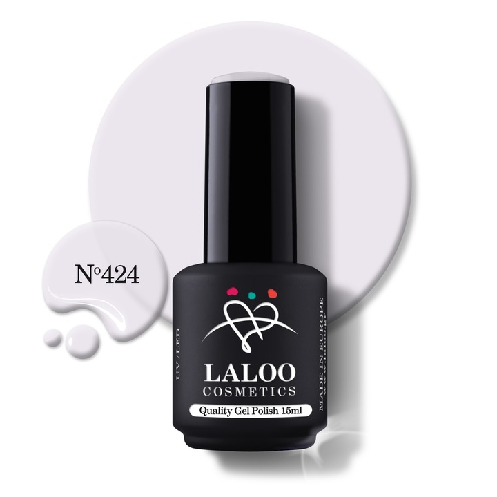 Oja semi-permanenta 424 Ice Off White Laloo 15ml