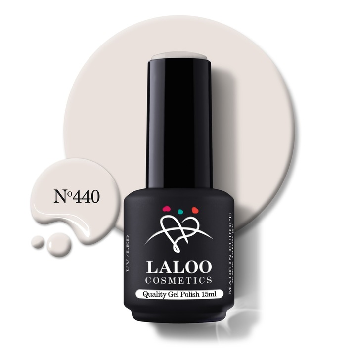 Oja semi-permanenta 440 Beige White Laloo 15ml