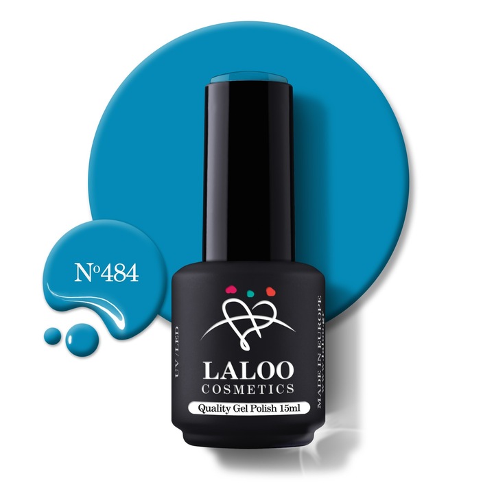 Oja semi-permanenta 484 Turquoise blue Laloo 15ml
