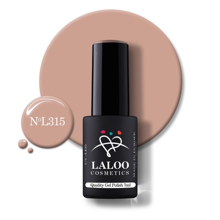 Oja semi-permanenta 315 Cream Nude Laloo 7ml
