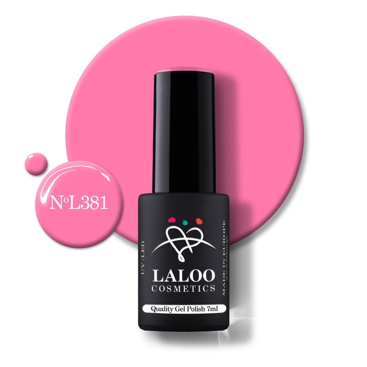 Oja semi-permanenta 381 Barbie Bright Pink Laloo 7ml