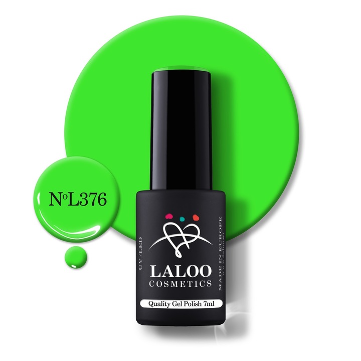 Oja semi-permanenta 376 Green Neon Laloo 7ml