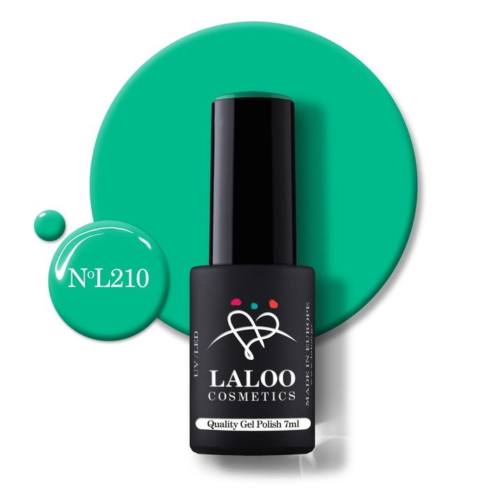 Oja semi-permanenta 210 Emerald Green Laloo 7ml
