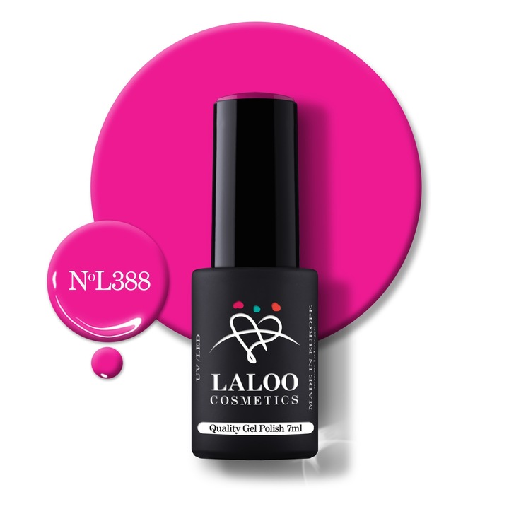 Oja semi-permanenta 388 Deep Pink Fuchsia Laloo 7ml