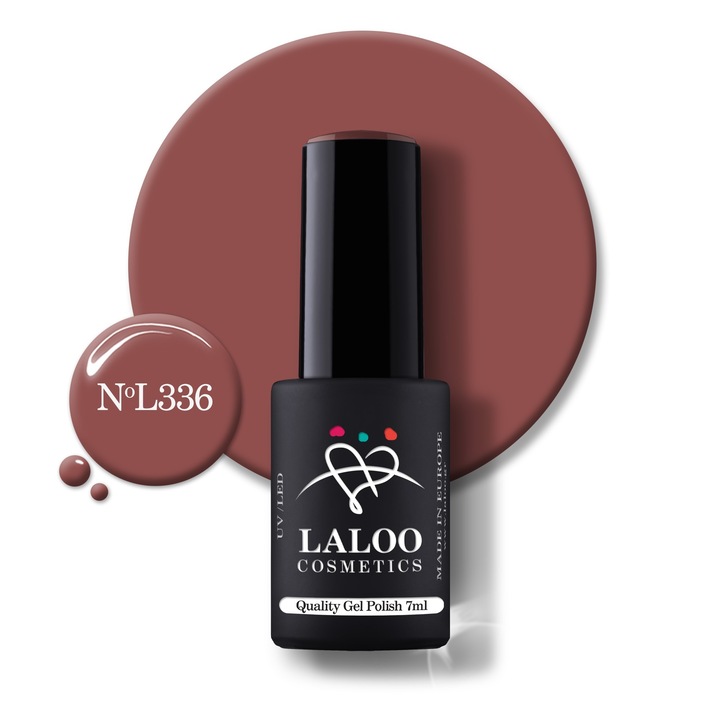 Oja semi-permanenta L336 Nude Brown Red Laloo 7ml