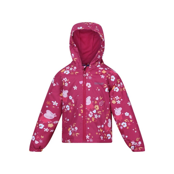 Regatta Muddy Puddle Kids vízálló kabát, Berry Pink, Rózsaszín