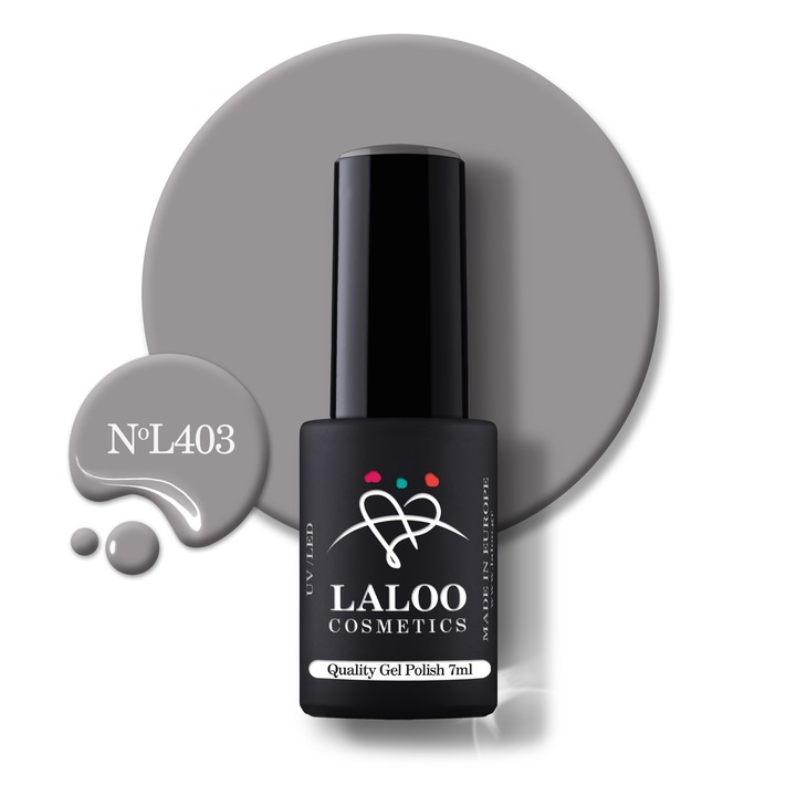 Oja semi-permanenta 403 Pastel Grey Laloo 7ml