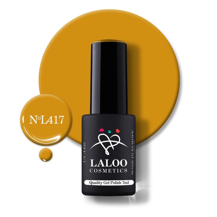 Oja semi-permanenta 417 Mustard Yellow Laloo 7ml