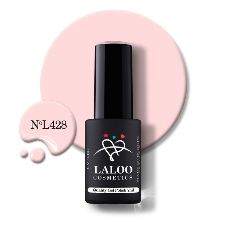 Oja semi-permanenta 428 Light Salmon Pink Laloo 7ml