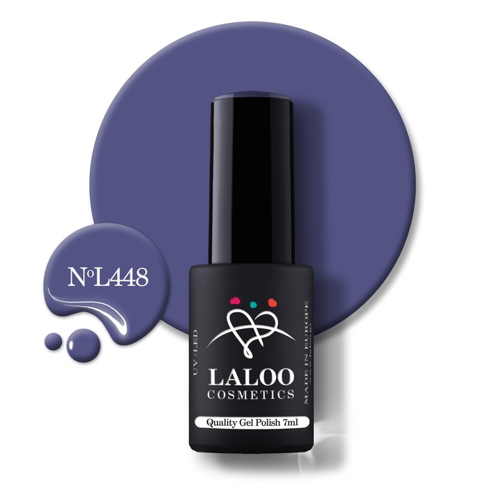 Oja semi-permanenta 448 Grey Blue Laloo 7ml