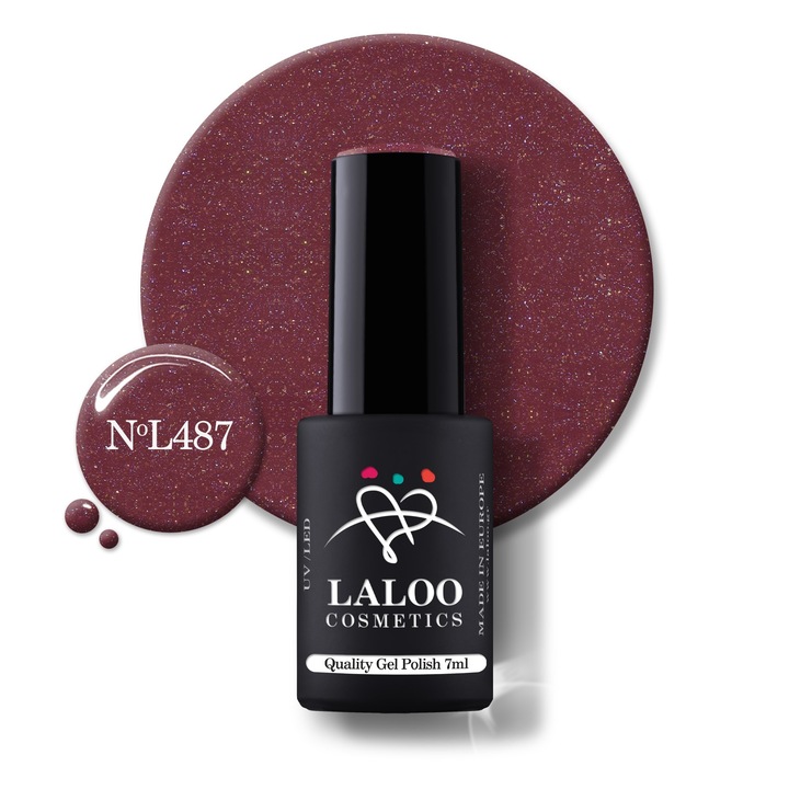 Oja semi-permanenta 487 Shimmering Dusty Rose Laloo 7ml