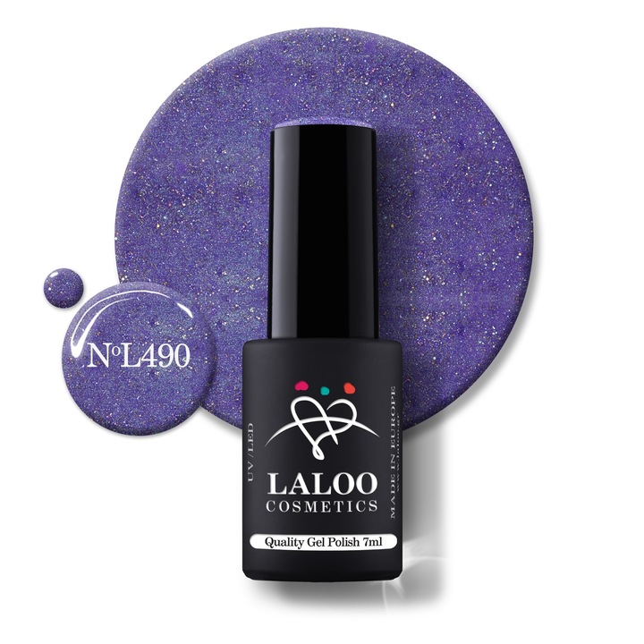 Oja semi-permanenta 490 Starry Purple Laloo 7ml