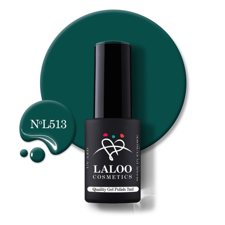 Oja semi-permanenta 513 Deep Malachite Laloo 7ml