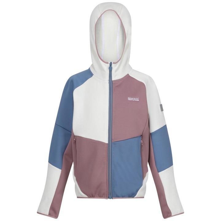 Regatta Dissolver VIII gyapjú pulóver dzseki gyerekeknek, fehér/heather, Fehér