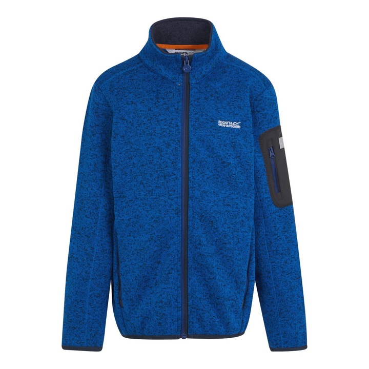 Newhill Regatta gyapjú pulóver dzseki gyerekeknek, Oxford Blue/New Royal, Élénkkék