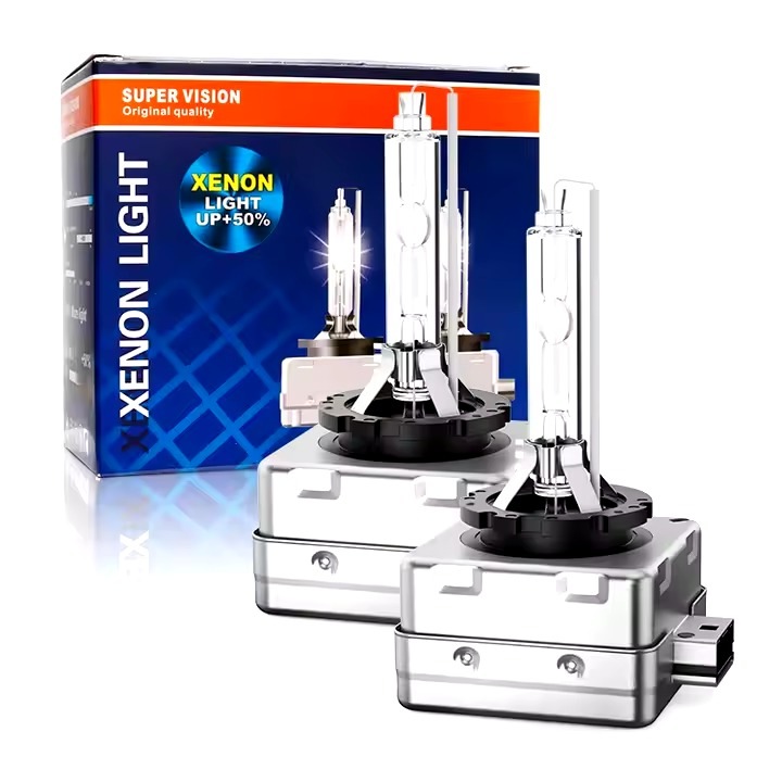 Set 2 Becuri D3R xenon, 8000K eficienta si fiabilitate ridicata pentru diverse tipuri de faruri auto