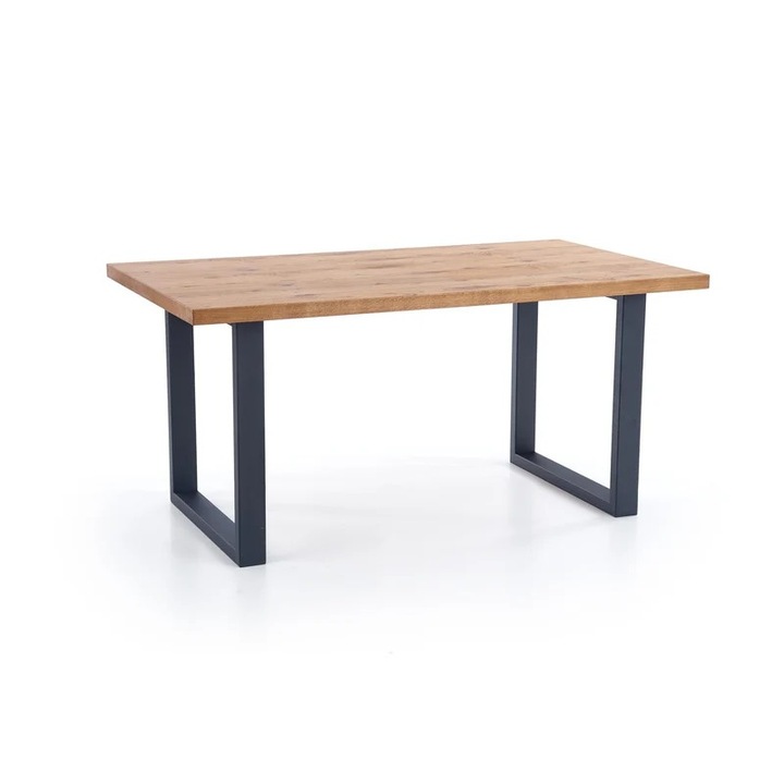 Маса от масив бук, цвят тъмен дъб, таванско помещение 120 x 60 x 75 см