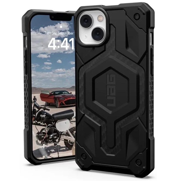 Защитен калъф за iPhone 14 Plus - UAG Monarch Pro MagSafe, Черен