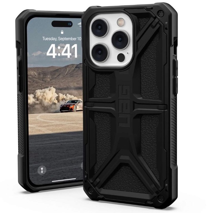Husa de protectie pentru iPhone 14 Pro - UAG Monarch, Negru