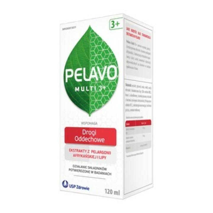 Pelavo Multi 3+, supliment alimentar, zmeura, 120 ml
