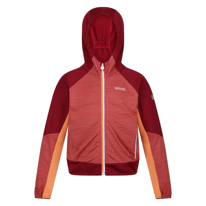 Regatta Prenton II Soft Shell kabát gyerekeknek, ásványvörös/Rumba piros, Piros