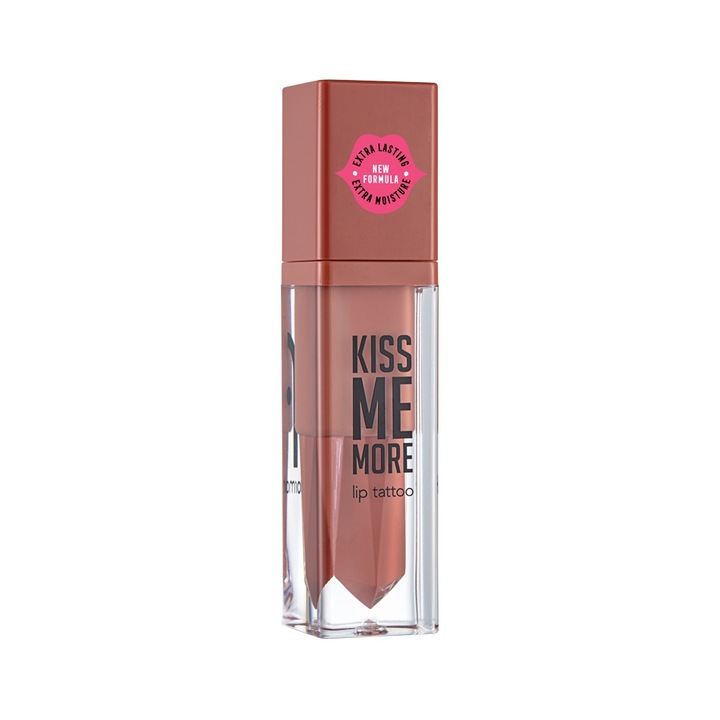 Ruj Lichid Kiss Me More Lip Tattoo Flormar 19 Caramel, 3.8 ml