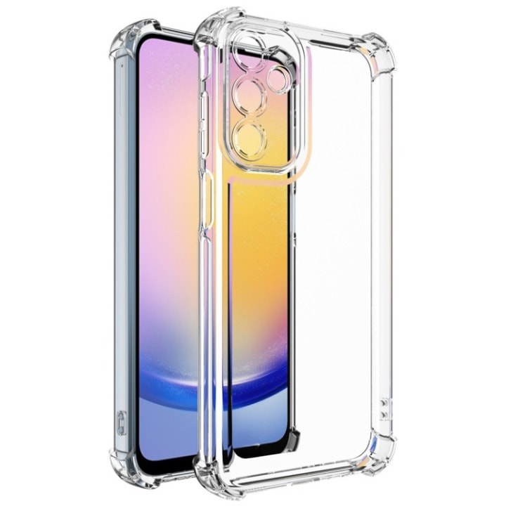 Samsung Galaxy A15 4G / A15 5G tok, Clin Premium Anti Shock 1,5 mm, sárgásgátló, átlátszó