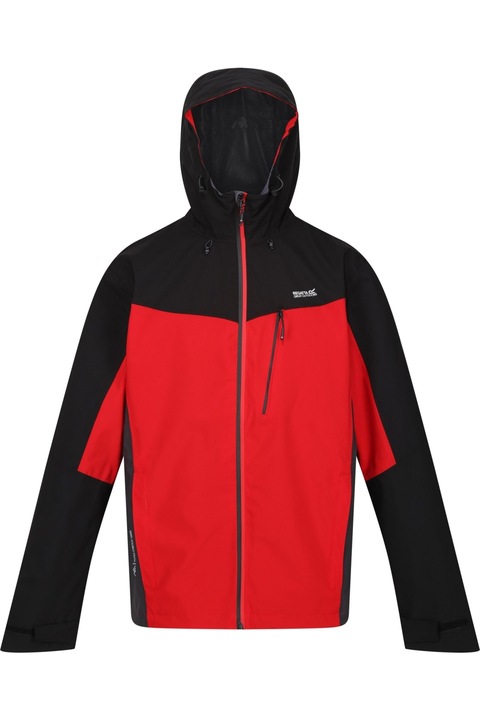 Férfi Regatta Birchdale kapucnis dzseki, Danger piros/fekete, Piros, L