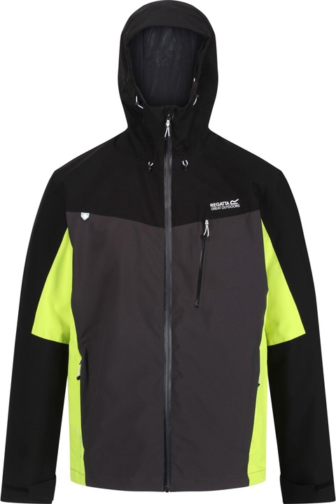 Férfi Regatta Birchdale kapucnis dzseki, hamvas/fekete S INTL