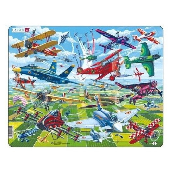 Puzzle, Larsen, 64 db, mérete 28x36,9cm, többszínű