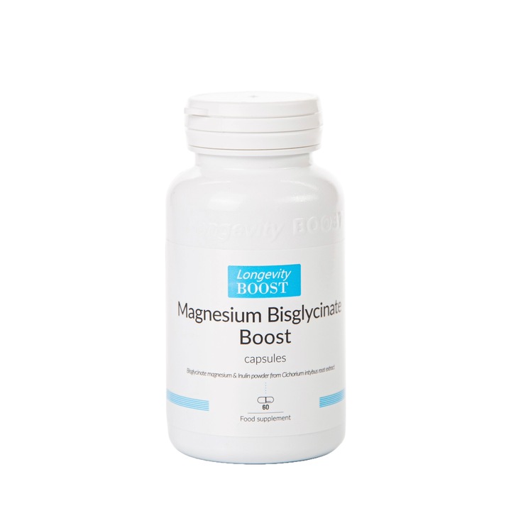 Magnesium Bislycinate Boost, Longevity BOOST, Flacon 60 capsule, 29.496 g