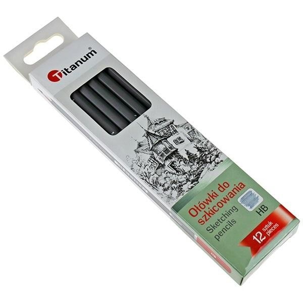 Set creioane de schitat HB 12 buc, Titanum, 210x48mm, blister - eMAG.ro