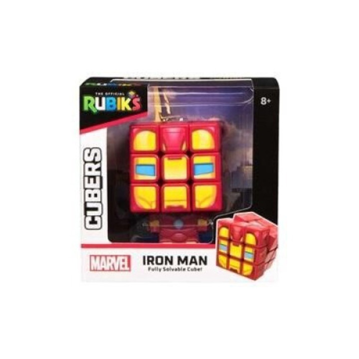 Cub rubic Iron Man, Rubiks, 3x3, 127x127mm, set cu figurine