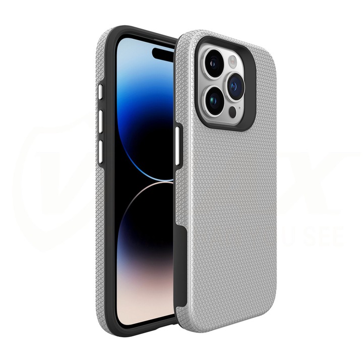 Vmax Triangle Case за Samsung Galaxy A15 4G/A15 5G, сребрист