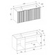 Dulap pentru lavoar 120 cm casmir Capacious 3 usi Agatat BELLA Soft Close FURNIDEA