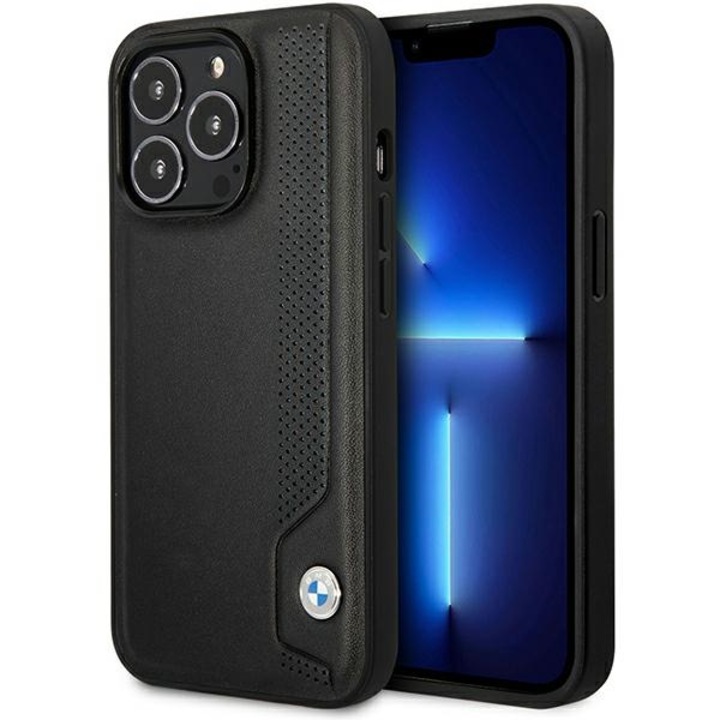 Husa Bmw pentru Iphone 14 Pro 6 "1" Bmhcp14l22rbdk Negru Sign Hc Leather Blue Dots