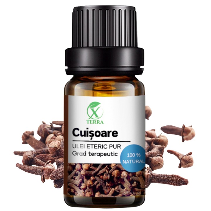 Ulei esential de Cuisoare, Syzygium aromaticum, 100% natural si pur, 10 ml, XTERRA