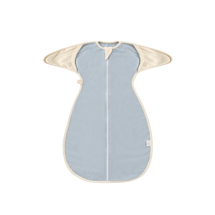 Sac de Dormit Bebelusi 1 Tog, 95% Bumbac, Unisex, Fara Maneci, cu Fermoar in Doua Directii, ZIGJOY, marime L 6-9luni
