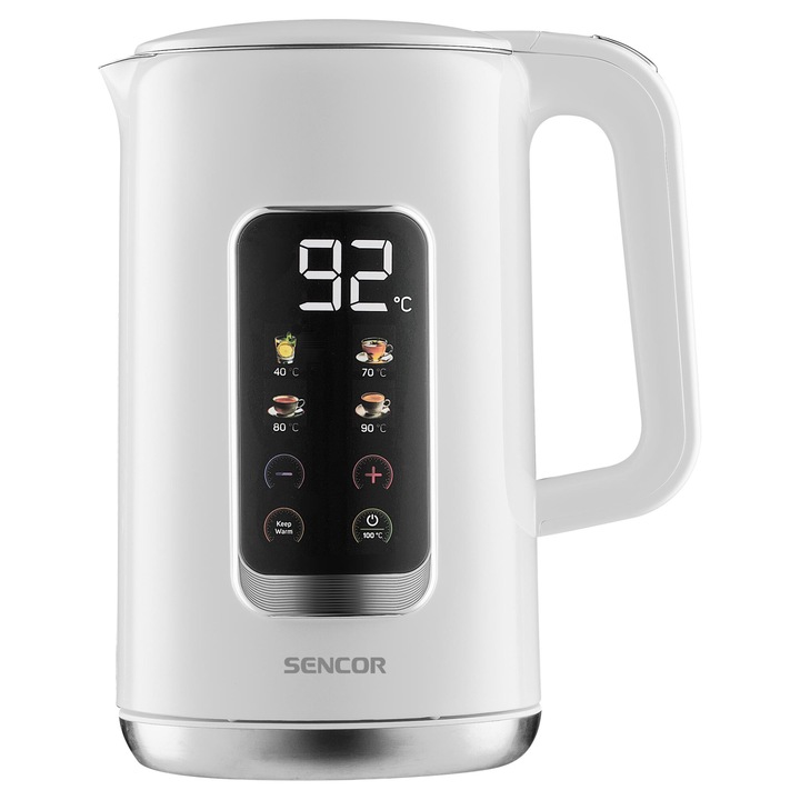 Fierbator, Sencor SWK 0950WH 2200 W, 1,7 L, alb