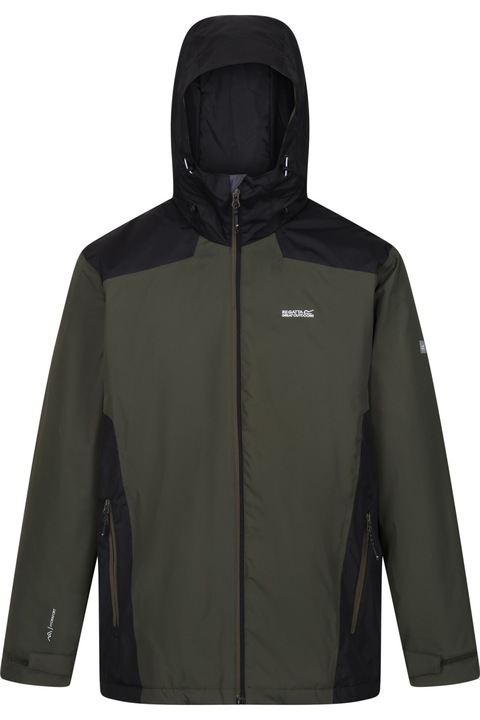 Regatta Thornridge II férfi bélelt dzseki, sötét khaki/fekete XL INTL