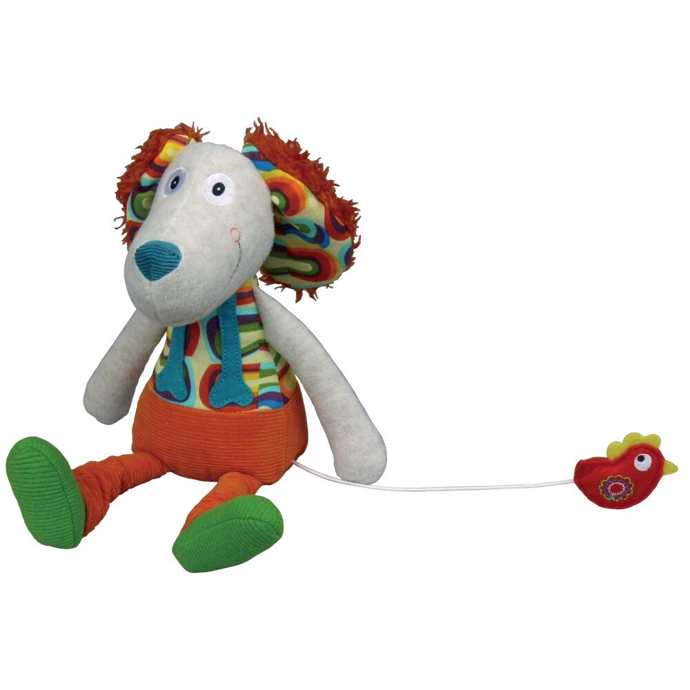 Jucarie muzicala catel Antoine, Ebulobo, multicolora, Ferma Vesela