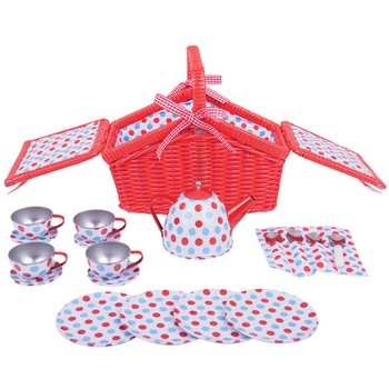 Joc de rol BigJigs - Setul meu de picnic cu buline Joc de rol BigJigs - Setul meu de picnic cu buline