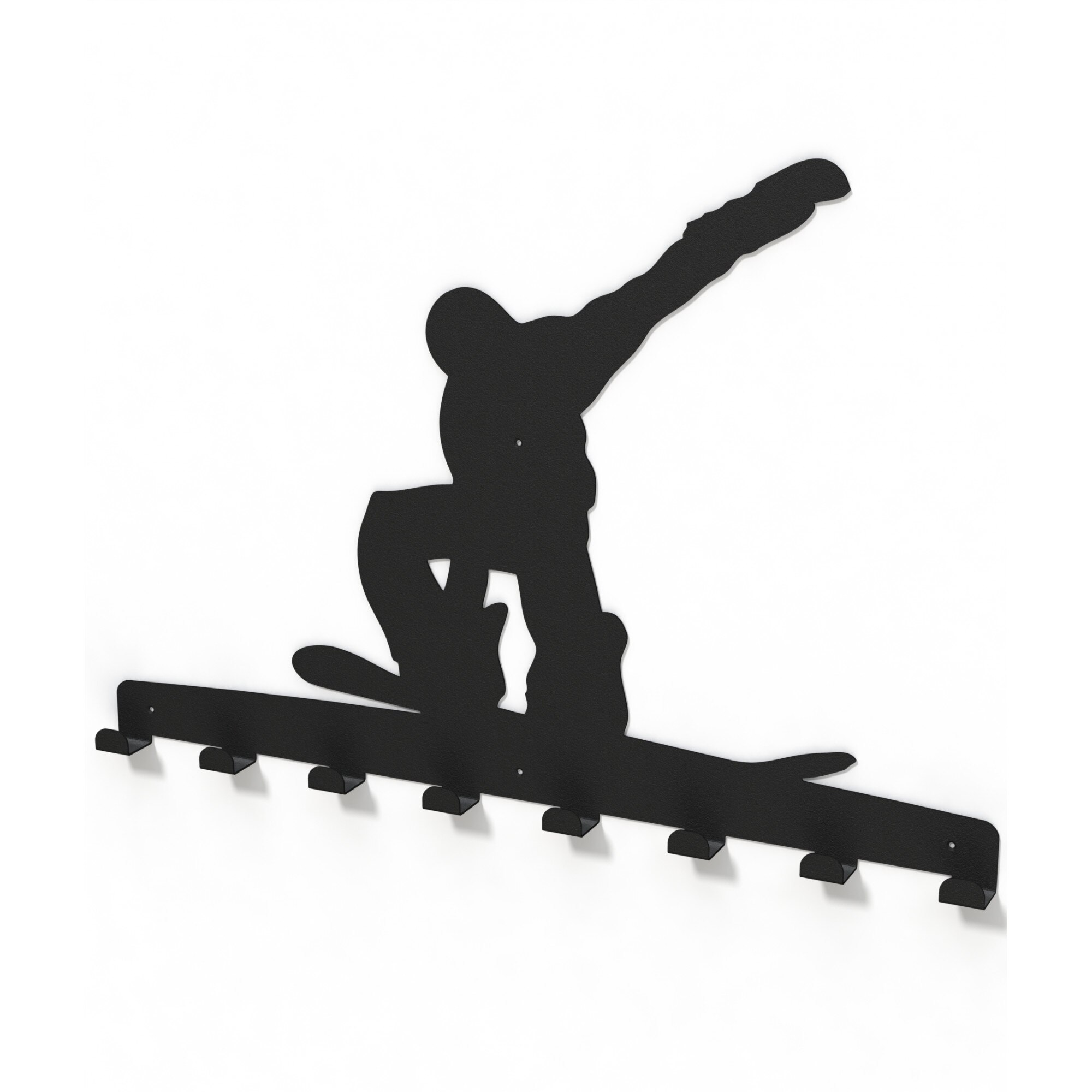 Cuier metalic SNOWBOARDER -model 4042 Negru
