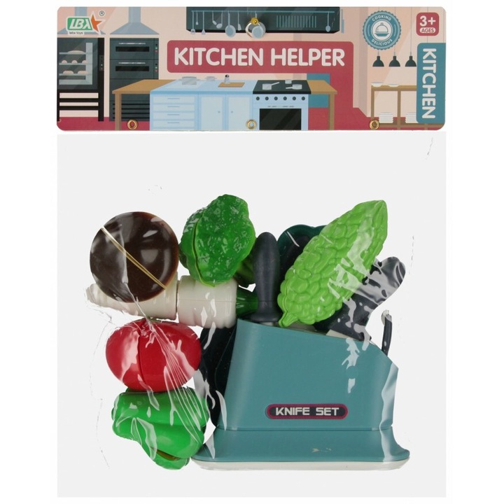 Детски кухненски комплект Mega Creative, аксесоари, 14x14x5cm, многоцветен