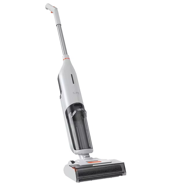 Aspirator Umed-Uscat W90 – Functie 3-in-1 Aspirare, Spalare si Stergere, Auto-curatare cu un singur buton, Rezervor Dublu de Apa 700ml si 500ml, Fara Fir, Tehnologia apei de reciclare activa Cu memento vocal, Putere 5500Pa, 72dB Usor si Silentios, Alb
