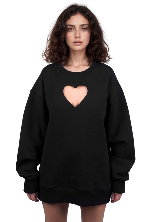 Pulover dama, Mysimplicated, Bumbac, Negru, S INTL